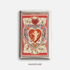 Happy Valentine's Day Art 100s Cigarette Case Holder Wallet