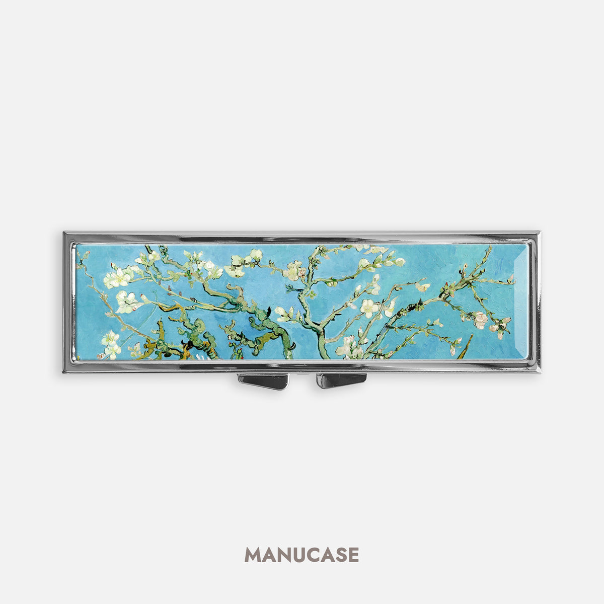 Vincent van Gogh Almond Blossoms Cute Rectangle Pill Box Case - Cute Medicine Container, Weekly 7 day Organizer, Vitamins Holder, Trinket Box